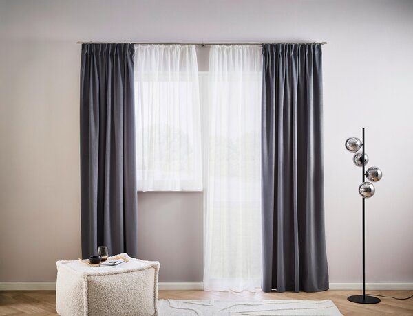 HOTOVÝ ZÁVES, polopriehľadné, 140/245 cm Esposa - Záclony & závesy