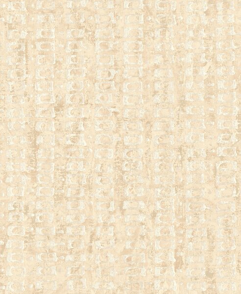 Luxusná béžová geometrická vliesová tapeta na stenu, 58721, Aurum II, Limonta