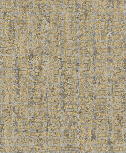 Luxusná sivá geometrická vliesová tapeta na stenu 58707 Aurum II Limonta