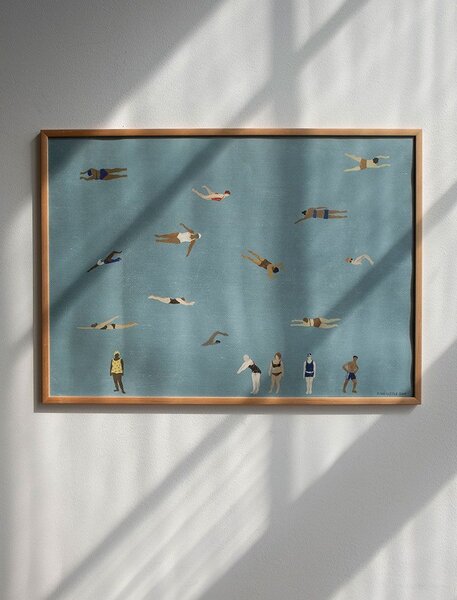 Plagát Swimmers 70 × 50 cm
