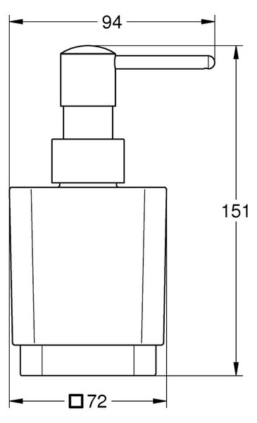 GROHE Selection Cube - Dávkovač tekutého mydla, chróm 40805000