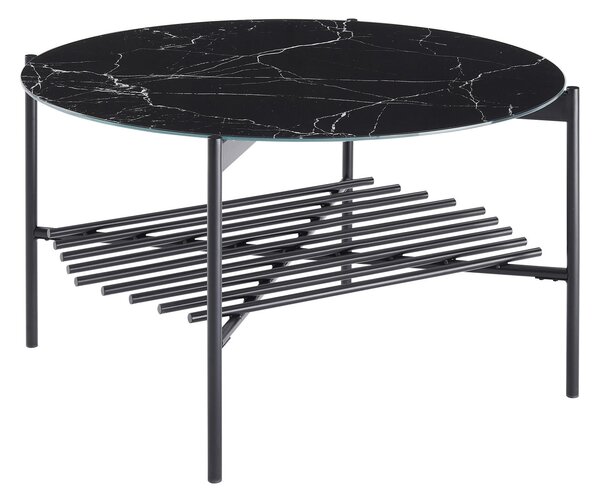 KONFERENČNÝ STOLÍK, čierna, kov, sklo, 84/43 cm Livetastic - Stolíky do obývačky, Online Only