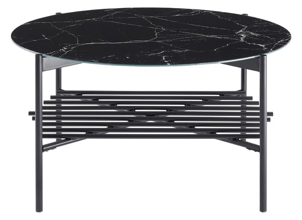 KONFERENČNÝ STOLÍK, čierna, kov, sklo, 84/43 cm Livetastic - Stolíky do obývačky, Online Only