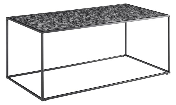 KONFERENČNÝ STOLÍK, čierna, kov, sklo, 110/55/45 cm Livetastic - Stolíky do obývačky, Online Only