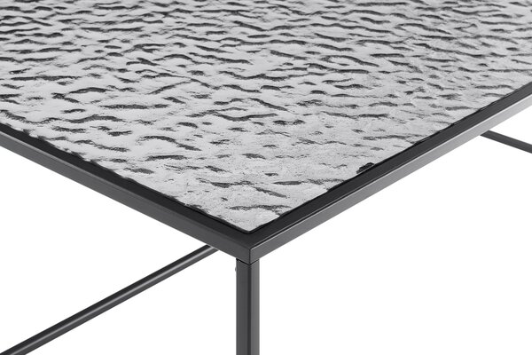 KONFERENČNÝ STOLÍK, čierna, kov, sklo, 110/55/45 cm Livetastic - Stolíky do obývačky, Online Only