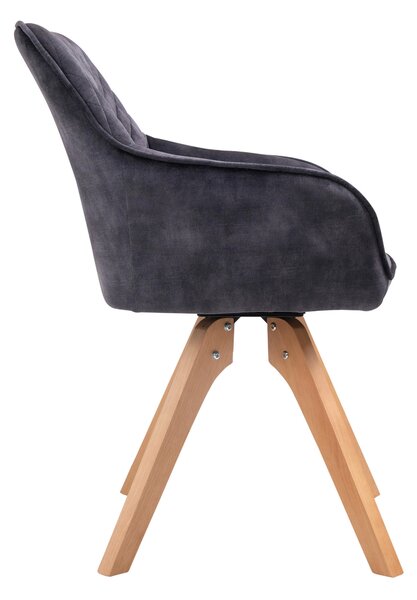 STOLIČKA S PODRÚČKAMI, zamat, čierna MID.YOU - Stoličky, Online Only