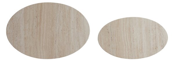 SADA KONFERENČNÝCH STOLÍKOV, béžová, kompozitné drevo, 48-40/33-24,5/40-33 cm Livetastic - Stolíky do obývačky, Online Only