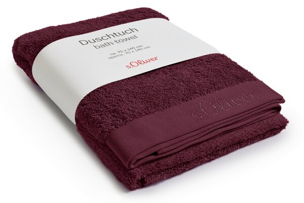 UTERÁK, 70/140 cm, vínovočervená S. Oliver - Kúpeľňový textil