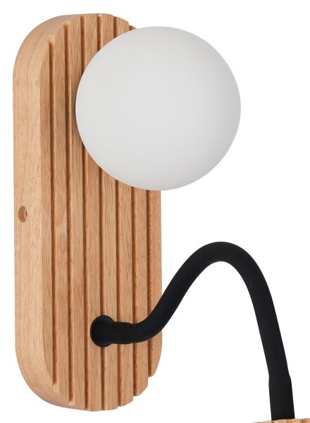 Brilagi - Drevené nástenné svietidlo MODERN WOOD 1xG9/5W/230V + 1xGU10/8W