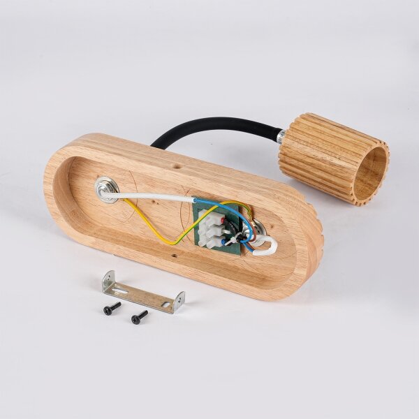 Brilagi - Drevené nástenné svietidlo MODERN WOOD 1xG9/5W/230V + 1xGU10/8W