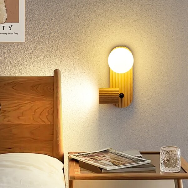 Brilagi - Nástenné bodové svietidlo MODERN WOOD 1xG9/5W/230V+1xGU10/8W drevené