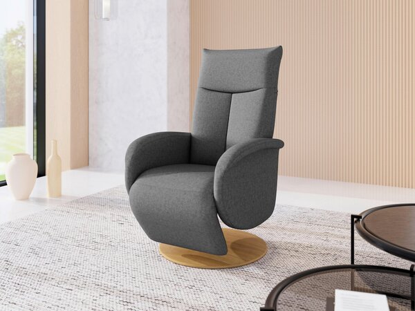 RELAXAČNÉ KRESLO, textil, tmavosivá Sit & More - Online Only obývacie izby, Online Only