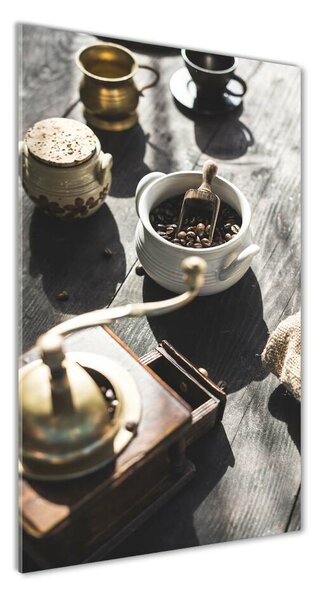 Vertikálny foto obraz sklenený Mlynček na kávu
