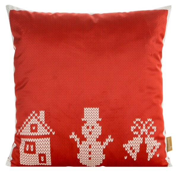 Metráž VIANOČNÁ OBLIEČKA NA VANKÚŠ NOEL 01 45X45 B+ČER
