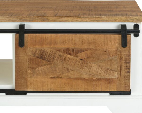 KONFERENČNÝ STOLÍK, prírodná farba, čierna, biela, drevo, 60/120/45 cm MID.YOU - Stolíky do obývačky, Online Only
