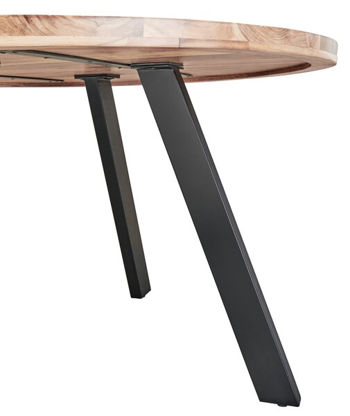 JEDÁLENSKÝ STÔL, akácia, prírodná farba, 130/130/76 cm P & B - Stoly, Online Only