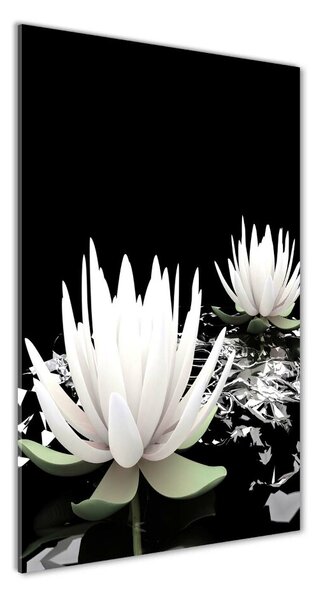 Vertikálny foto obraz fotografie na skle Kvet lotosu