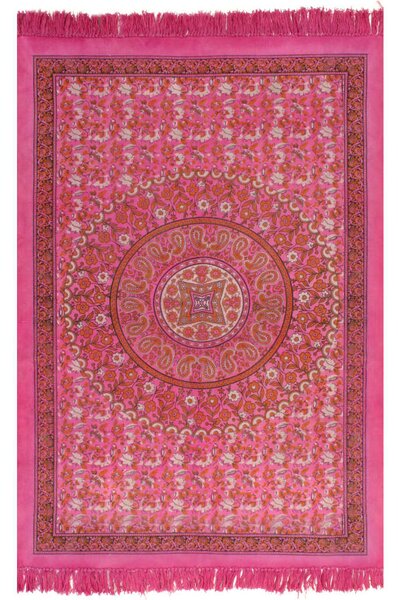 Kilim bavlnený koberec so vzormi 120x180 cm fuchsia