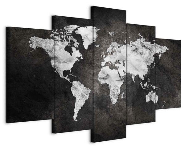 OBRAZ NA PLÁTNE, mapa sveta, 100/50/1,2 cm artgeist - Online Only bytové doplnky, Online Only