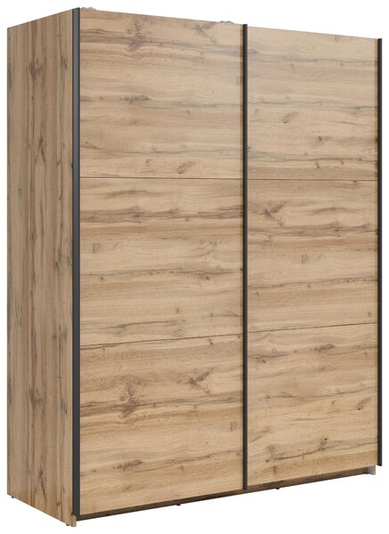 ŠAT. SKRIŇA S POSUV. DVERAMI, dub wotan, 153,5/195,5/60 cm MID.YOU - Skrine, Online Only