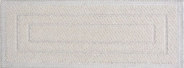 Krémovobiele bavlnené nášľapy na schody v súprave 16 ks 25x65 cm Tablo Krem – Vitaus