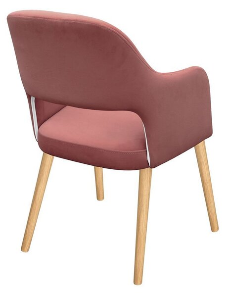 Mirjan24 Kreslo JK85 R, Dostupné poťahy: Magic Velvet 2216, farebné prevedenie stoličky v dreve: buk 5903211209390