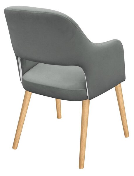 Mirjan24 Kreslo JK85 R, Dostupné poťahy: Magic Velvet 2216, farebné prevedenie stoličky v dreve: buk 5903211209390