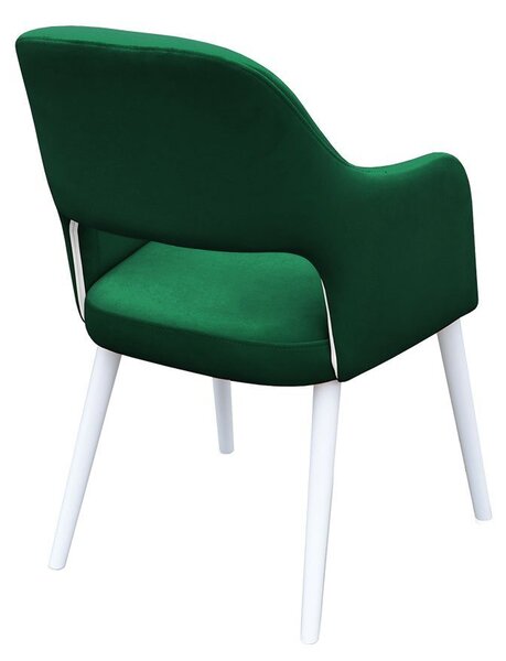 Mirjan24 Kreslo JK85 R, Dostupné poťahy: Magic Velvet 2225, farebné prevedenie stoličky v dreve: biela 5903211209482