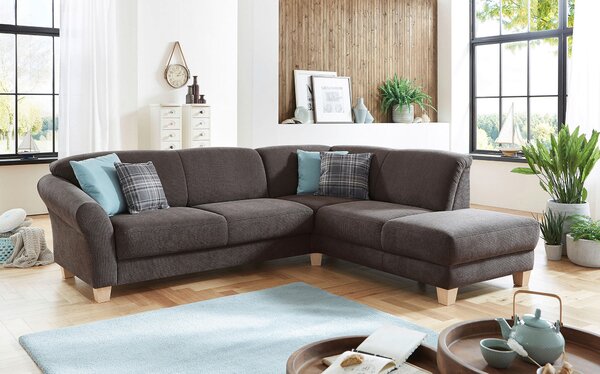 ROHOVÁ SEDAČKA, textil, tmavohnedá Sit & More - Sedačky, Online Only