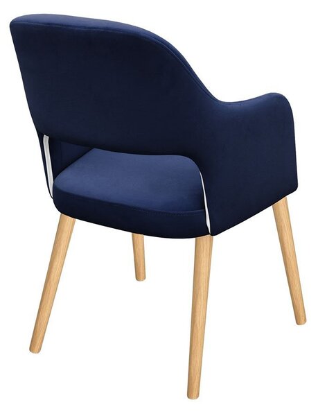 Mirjan24 Kreslo JK85 R, Dostupné poťahy: Magic Velvet 2216, farebné prevedenie stoličky v dreve: buk 5903211209390