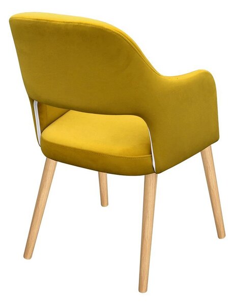 Mirjan24 Kreslo JK85 R, Dostupné poťahy: Magic Velvet 2216, farebné prevedenie stoličky v dreve: buk 5903211209390