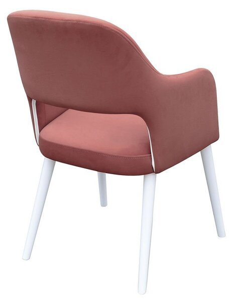 Mirjan24 Kreslo JK85 R, Dostupné poťahy: Magic Velvet 2258, farebné prevedenie stoličky v dreve: biela 5903211209529