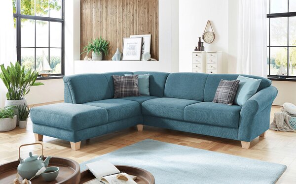 ROHOVÁ SEDAČKA, textil, petrolejová Sit & More - Sedačky, Online Only