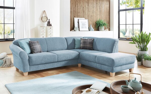 ROHOVÁ SEDAČKA, textil, svetlomodrá Sit & More - Sedačky, Online Only