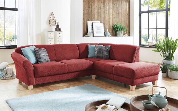 ROHOVÁ SEDAČKA, textil, červená Sit & More - Sedačky, Online Only
