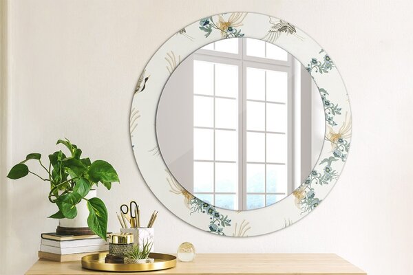 Okrúhle ozdobné zrkadlo Chinoseries