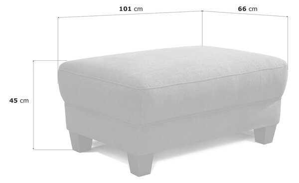 TABURETKA, textil, 101/45/66 cm Sit & More - Kreslá, Online Only