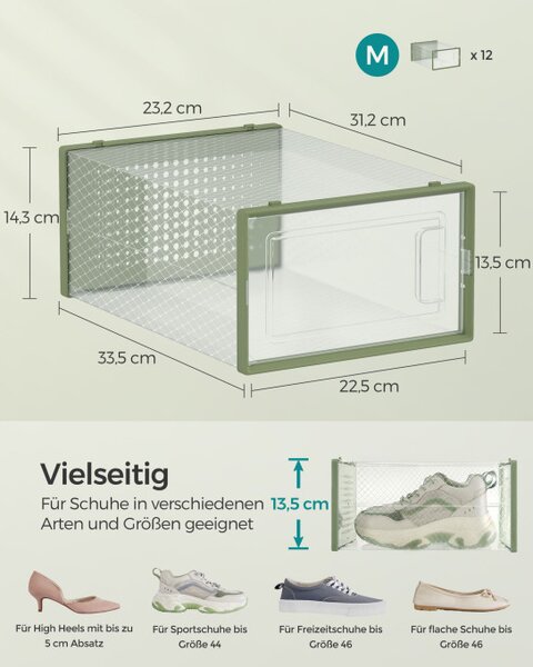 Úložné boxy LSP12SG30 12 ks