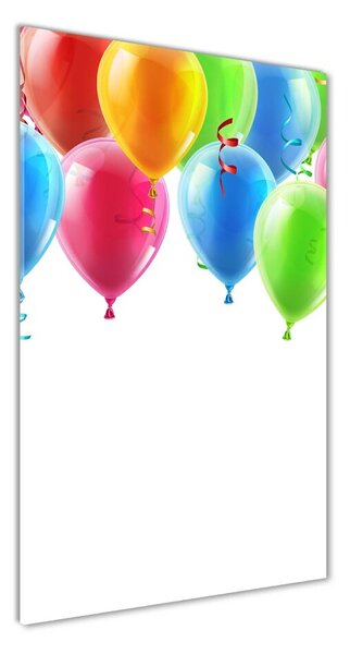 Vertikálny foto obraz fotografie na skle Farebné balóny