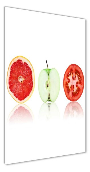 Vertikálny foto obraz sklenený Ovocie a zelenina
