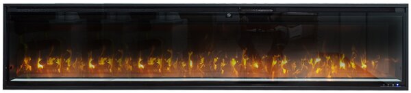Dekoratívny elektrický krb ElectricSun Versalys XXL, nástenný, podlahový alebo vstavaný, s funkciou vykurovania, 10 farieb plameňa, s aplikácia, Š200x