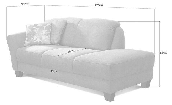LEŇOŠKA, textil, čierna Sit & More - Online Only obývacie izby, Online Only