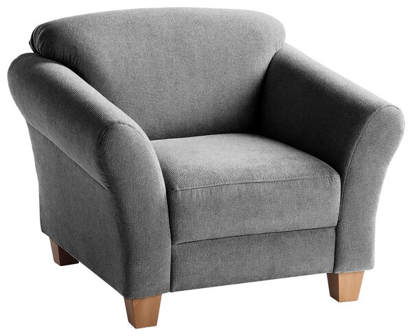 KRESLO, textil, sivá Sit & More - Online Only obývacie izby, Online Only