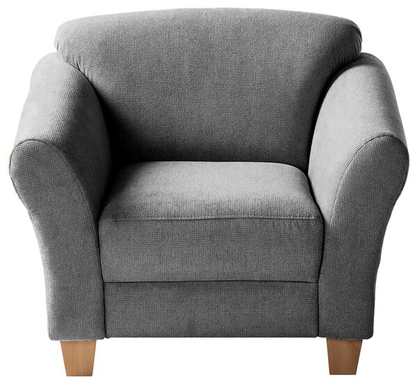 KRESLO, textil, sivá Sit & More - Online Only obývacie izby, Online Only