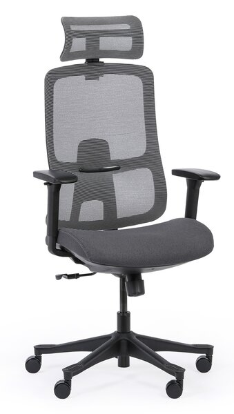 Kancelárska stolička LYNX, sivá