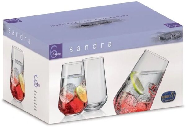 Crystalex poháre SANDRA 440 ml 6 ks