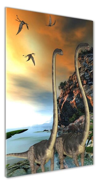 Vertikálny foto obraz sklenený Dinozaury osv-91666380