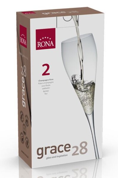 Rona poháre na šumivé víno GRACE 280 ml 2 ks