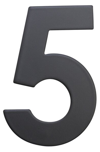 Domové číslo "5", RN.75L, čierna