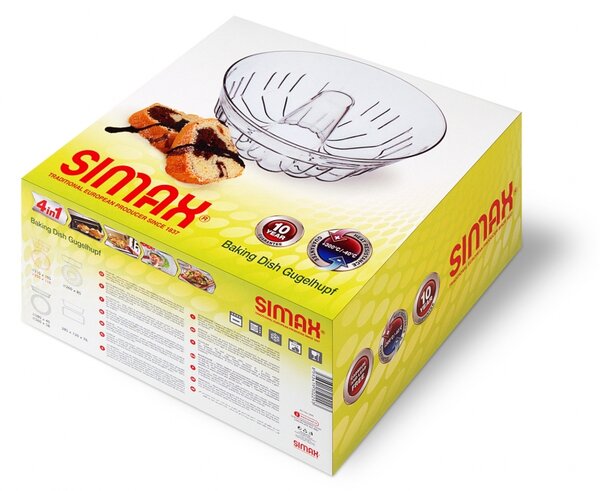 Simax Sklenená forma na bábovku Objem formy: 1,3 l